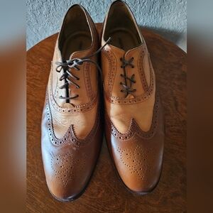 Johnston & Murphy Classic Brown and Tan Oxfords Mens Size 11 M